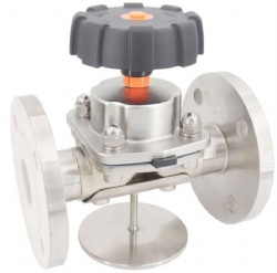 sanitary flange lining fluorine diaphragm valve