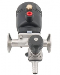 sanitary pneumatic sample diaphragm valve