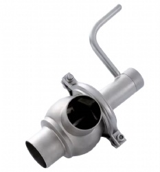 sanitary manual welded divert valve