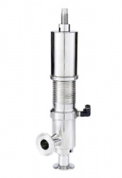sanitary pneumatic safety valve