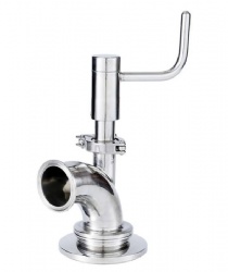 sanitary manual tank bottom valve